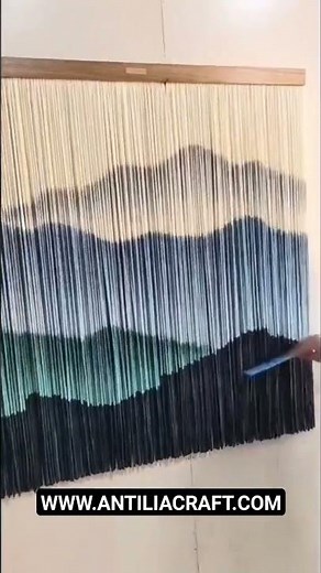 🌟 DIY Macrame Dip Dye Wall Hanging Add a Pop of Color to Your Space 🌈 #homedecor #handmade #tapestry