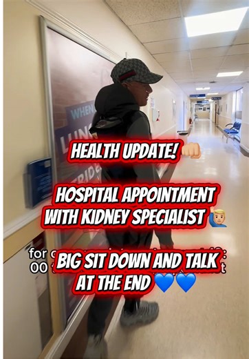Tuesday 10th march Hospital appointment with the kidney specialist…. No real answers but a few scans and tests to do moving forwards! At the lung specialist tomorrow which is the main one so hopefully get some news then! Thanks everyone who wished me well today 💙 Big up Bless up 💙💙 HUSS 👊🏼HUSS 👊🏼 #hospital #health #kidneyfailure #motivation #heartfailure