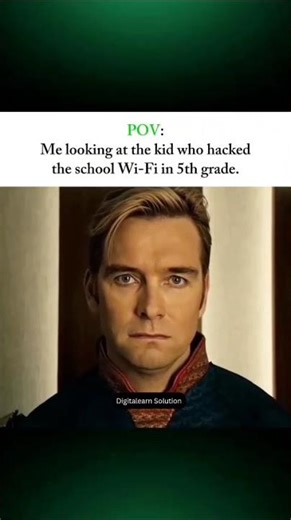 POV moment 😅Ever seen that one kid who figured out the school Wi-Fi in 5th grade?