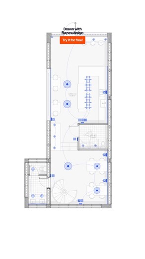 Rayon.design on Instagram: "Interior designer? Create a lighting plan with ease with @Rayon.design software. 👉 Get a free account here: www.rayon.design Here are a few things you can do with Rayon.design software: • Draw floor plans and millwork details • Use in-app furniture blocks • Create FF&E lists and lighting plans • Organize presentations and share a link to your client Any questions? Drop them in the comments. #archistudent #CADsoftware #designstudent #architips #autocadtutorial #interi