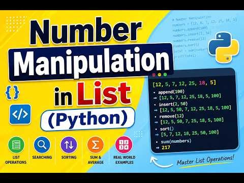 Number Manipulation in List (Python)