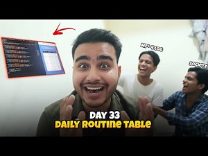 Daily Routine Table - Day 33 "Learning Frontend Development with Me!!"