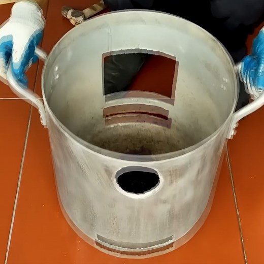 4.4K views · 63 reactions | The idea of ​​making a wood stove from cement and old cooking pots | Random Upcycle | Facebook