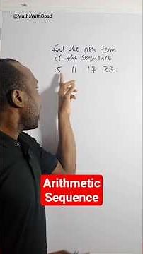 Finding the nth term of an Arithmetic Sequence #sequence #arithmetic #gpadlearnmaths #stem #maths