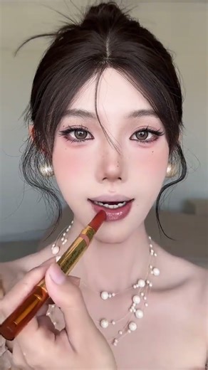 get tender and chubby lips easily #Lip makeup#Beginner s Makeup Tutorial#Mature and elegan