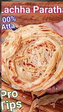 Flaky Wheat Paratha | Lachha Paratha on Tawa | Soft & Crispy Layered Paratha Tips #shorts #recipe