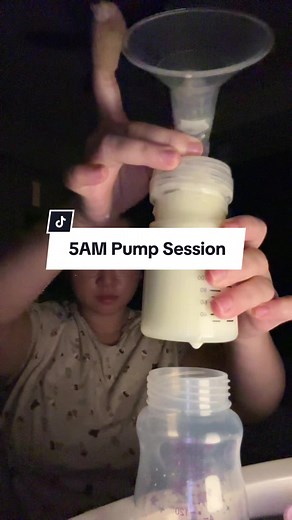 5AM pumping session 💕 #oversupplier #milkbooster