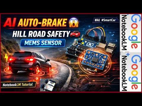 AI Generated Video 😱 | Smart Auto-Brake System for Hill Roads Using MEMS Sensor🚗| #electronic #viral