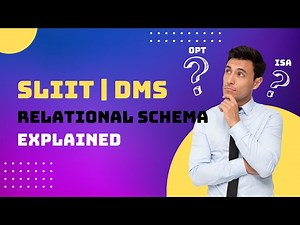 Relational Schema Explained with Question