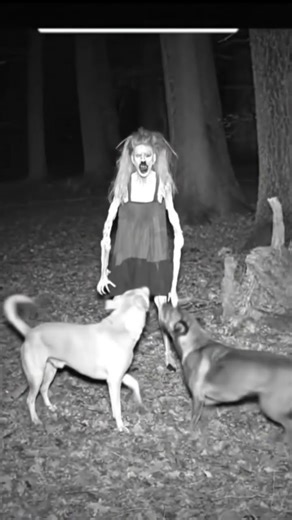 Dog scared to see ghost 👻#viral #horror #scary #creepy #ghost#scaryplaces #horrorstories #shorts