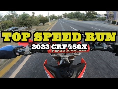 TOP SPEED on a 450 | 102 mph | Stock Gearing...