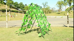 Cucumber Trellis 63x 63” Garden Trellis for Climbing Plants Outdoor Squash Trellis Foldable A-Frame Trellis for Vegetables Flowers