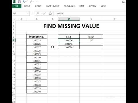 Find Missing Values #excel #excelformula #viral #viralvideo #find #education