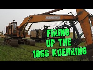1066 Koehring excavator start up.