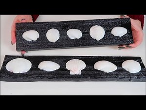 DOLLAR TREE DIY SEASHELL WALL ART *CHEAP*