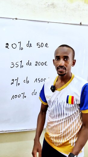 Calculer les pourcentages: 20%, 35%, et 2%