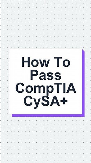 How to Pass CompTIA CySA+ First Try | Ultimate Study Blueprint #comptia #cybersecurity