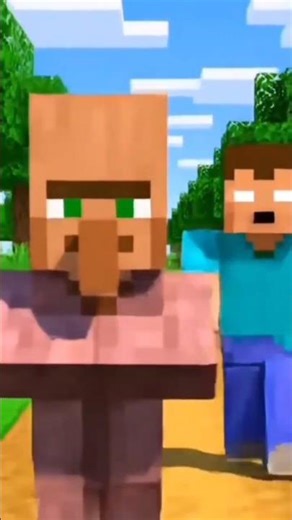 villager spawn VS Herobrine ran race in minecraft #minecraft #gaming #shorts #edit
