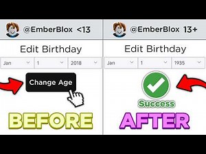How To Change Your AGE on ROBLOX if UNDER 13! (Change Birthday in ROBLOX)
