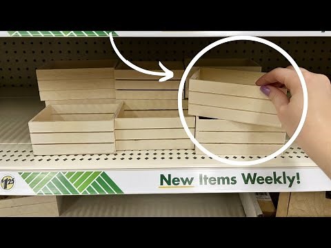 Buy Dollar Store mini crates to copy this BRILLIANT new storage idea!