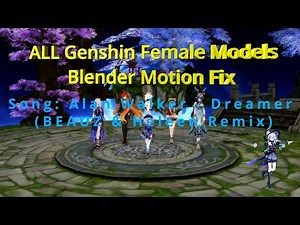 [Genshin MMD 4K 60fps] Blender-Polished Animation Showcase | 6 Genshin Models