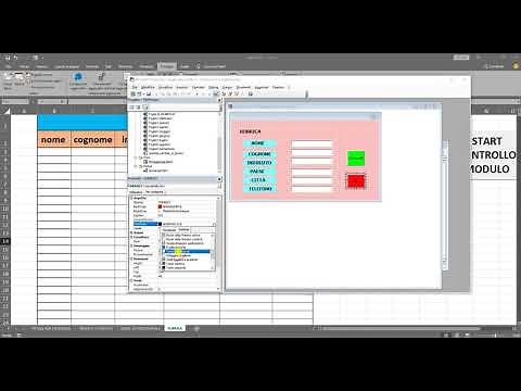 COME CREARE UNA RUBRICA CON USERFORM