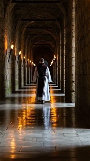 Ancient Gregorian Chant Inside a Dark Cathedral