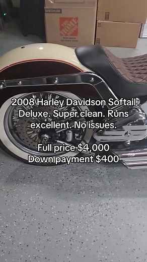 2008 Harley Davidson Softail Deluxe For Sale - $4,000