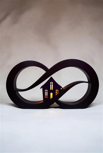 Infinity House STL File – Modern LED Home Decor 3D Print Model - Etsy