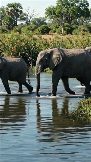 A River Turns the African Desert Into This 😳🐘