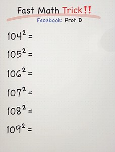 736K views · 10K reactions | Fast Math: Useful Trick that you should know!  | Prof D | Facebook