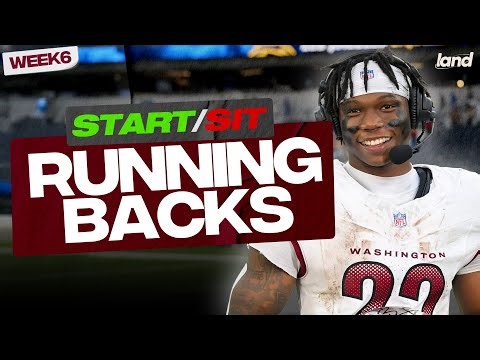 Week 6 Running Backs To START and SIT! (every matchup)
