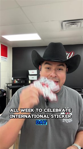 The Sticker Cowboy is gearing up for National Sticker Day, January 13th 🤠 No codes to remember, the promo auto-applies at checkout on all custom vinyl stickers. Just load up, check out, and let it stick. #NationalStickerDay #CustomStickers #stickers