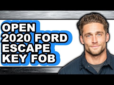 How to Open 2020 Ford Escape Key Fob (easy Method)