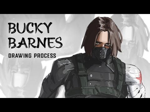 The Winter Soldier fanart by Thinh || DRAWING PROCESS
