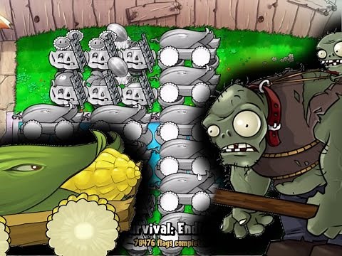 Plants vs. Zombies Survival Endless - The Ultimate Cob Cannon Strategy