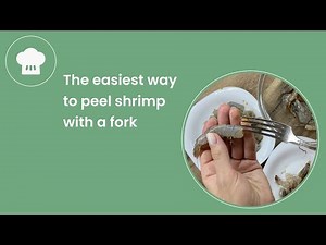 The fast way to peel shrimp (The best way to devein shrimp – easy way to peel shrimp with a fork)