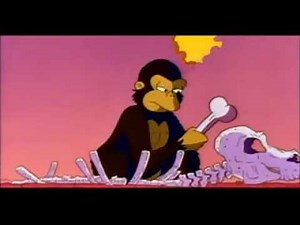 Simpsons-"2001:The Homer Odyssey"-The dawn of man