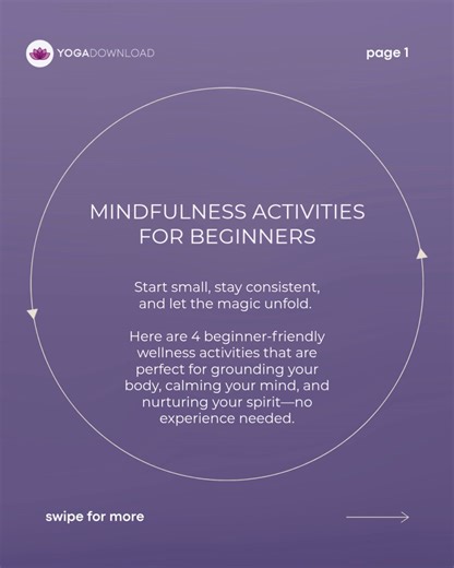 Mindful Activities for Beginners New to wellness? Start small, stay...