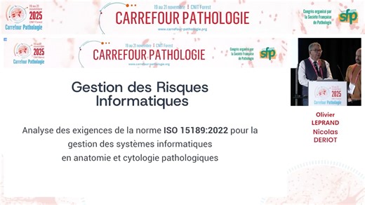 Gestion des risques Informatiques CARREFOUR PATHOLOGIE 2025
