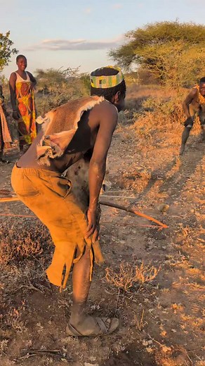 Tribe Mukbang on Instagram: ""Bushmen roasting bird and rabbit for a hearty meal.""