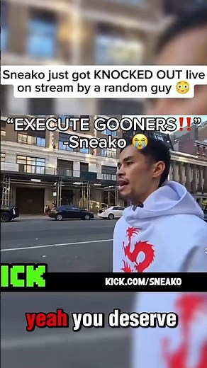 Sneako KNOCKED OUT‼️😭 #sneako #streamer