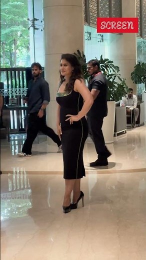 Kajol Dazzles In Black Dress | Screen | #shorts