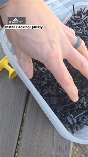 820K views · 1.1K reactions | Love these Deck Clips #wedgeclip #composite #decks #gobuildstuff | Go Build Stuff | Facebook