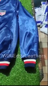 Unisex Satin Bomber Jacket: Vintage USA Flag Letterman Style - Etsy