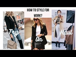 PERFECT OUTFIT IDEAS HAUL TRY ON FOR A JOB [COMMENT ETRE STYLEE & COMFY AU TAF? Lesly Fashion Beauty