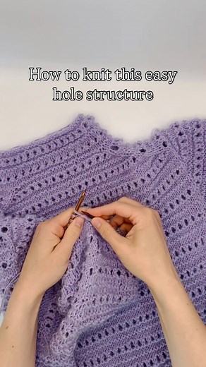 easy as knit | Knitwear design & how to knit | 🇬🇧 Easy Spring Blouse coming soon.. And did you know that the “spring” hole pattern is super easy?💡 (In the round description under) 1.... | Instagram