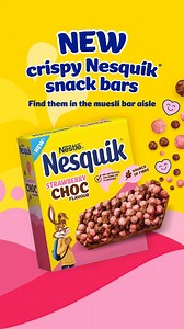 Deliciously crispy and bursting with irresistible Nesquik® flavour. Available in Double Choc, Strawberry Choc & Banana Choc. | Nesquik ANZ