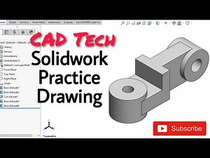 Solidwork Practice Drawing || Isometric view || How to Color Isometric View Solidwork