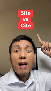 580K views · 23K reactions | Site vs Cite. #learningenglish #englishword #speakingenglish #tagalog #grammar #esl #englishlearners #learning #education | Food and Beyond - Dennis Barles | Facebook